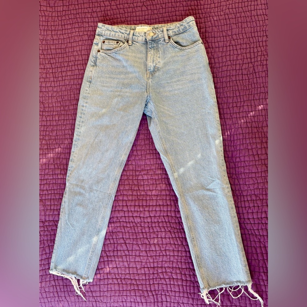 Topshop Light Blue Ankle Jeans